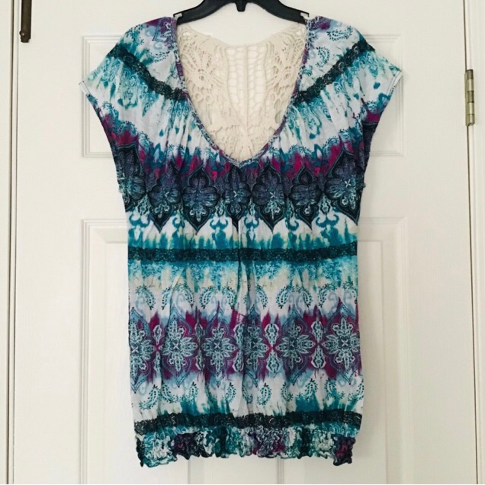 Women's Multicolor Bohemian Top